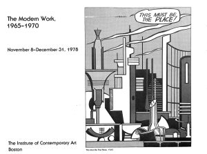 Lichtenstein Modern Works, 1978