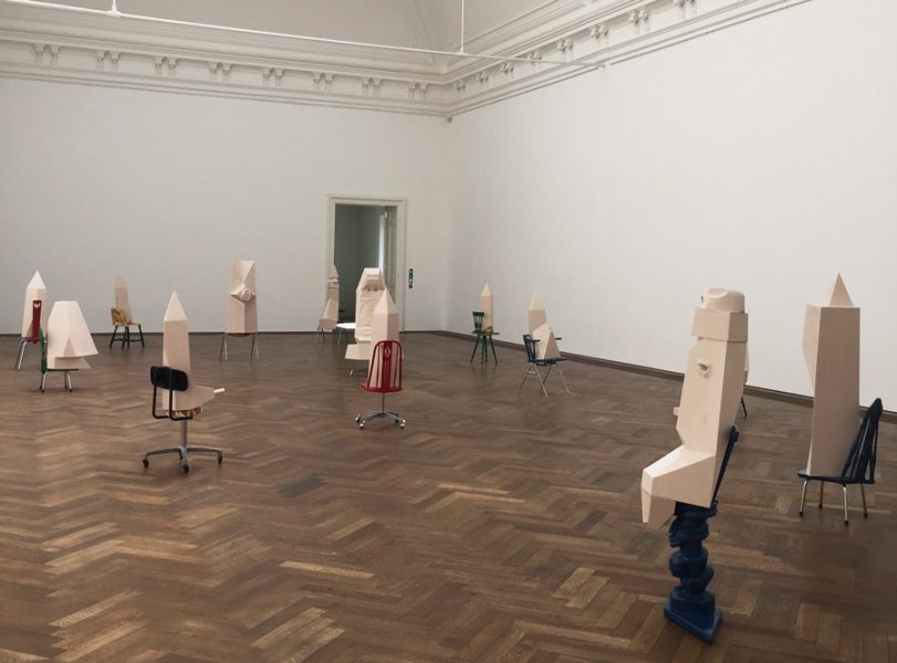 Installation view, Andra Ursata, “Whites,” Kunsthalle Basel, 2015