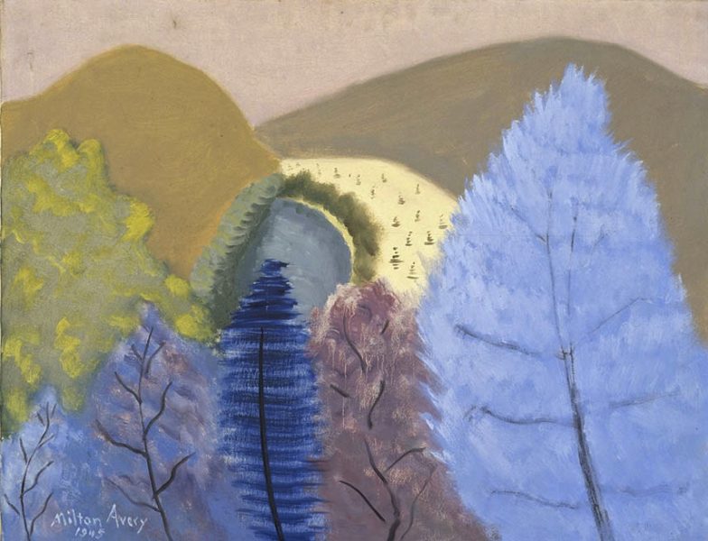 Milton Avery, Blue Trees, 1945.