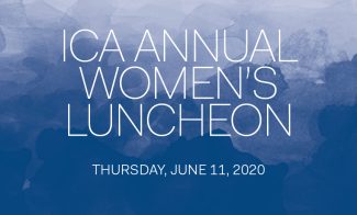 Graphic reading "ICA Annual Women's Luncheon Thursday, June 11, 2020"